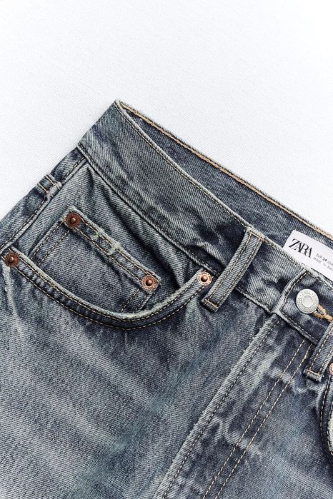 Джинси Straight fit high waist Zara