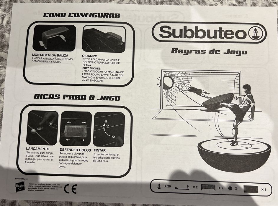 Jogo subbuteo como novo