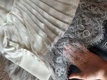 Блуза, блузка, з кружевним низом та нестандартною вишуканою спинкою