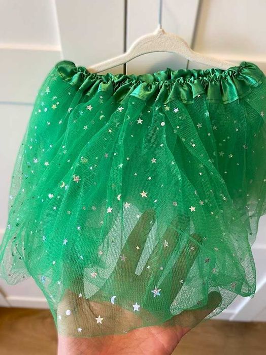 Zielona tiulowa spódniczka– idealna na święta/przedstawienia!