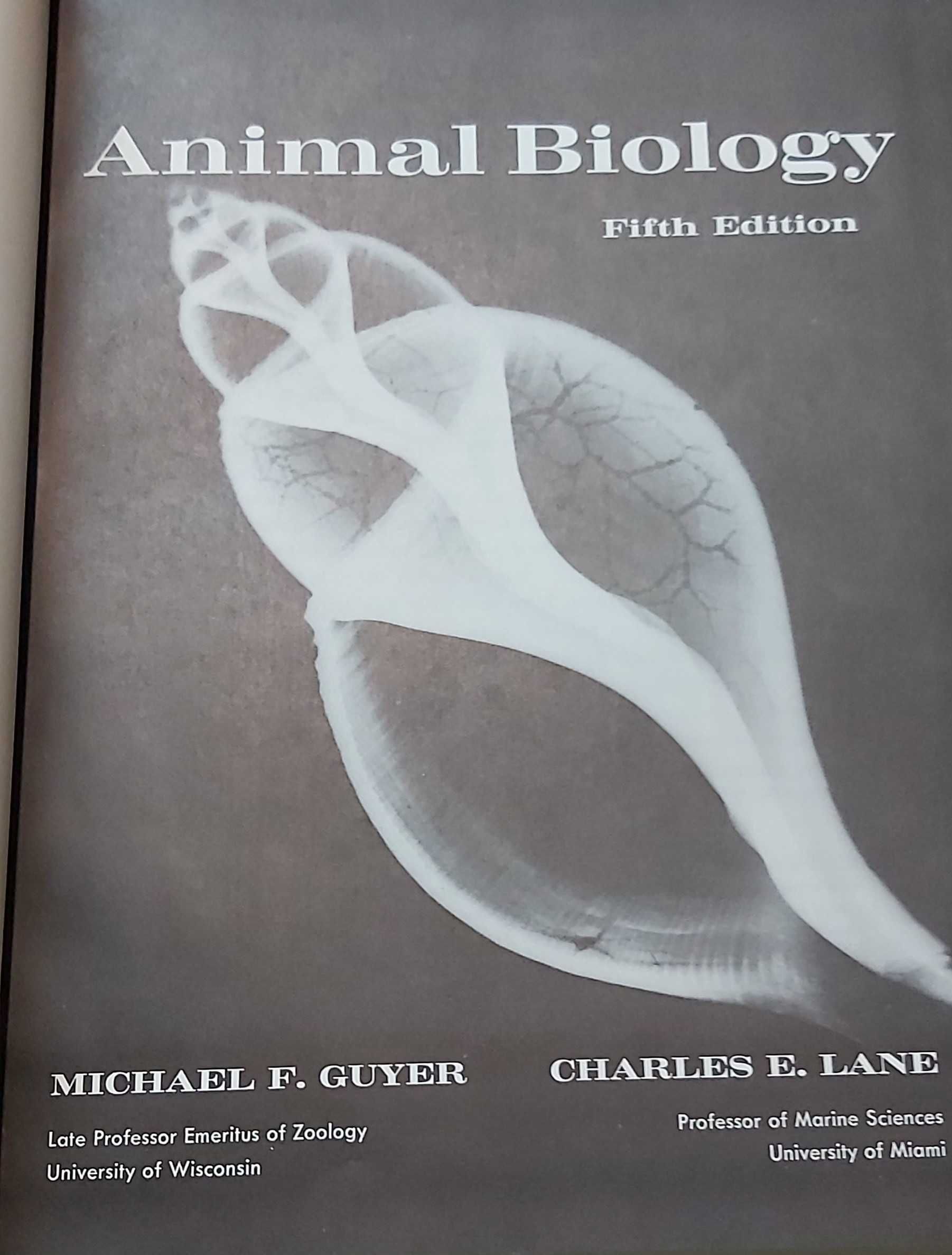 Livros Biologia Animal  -  Animal Biology por Guyer and Lane 5ª E 1964
