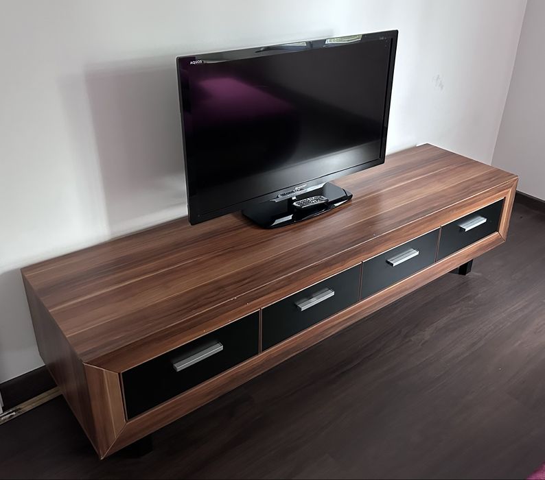 Stolik tv nieidealny szuflady 195x53