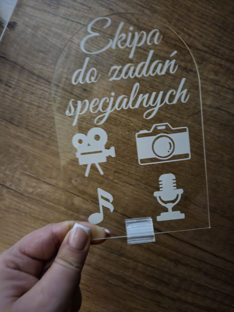 Zestaw dekoracji weselnych numery 1-4 słodki stol I ekipa do zadań spe
