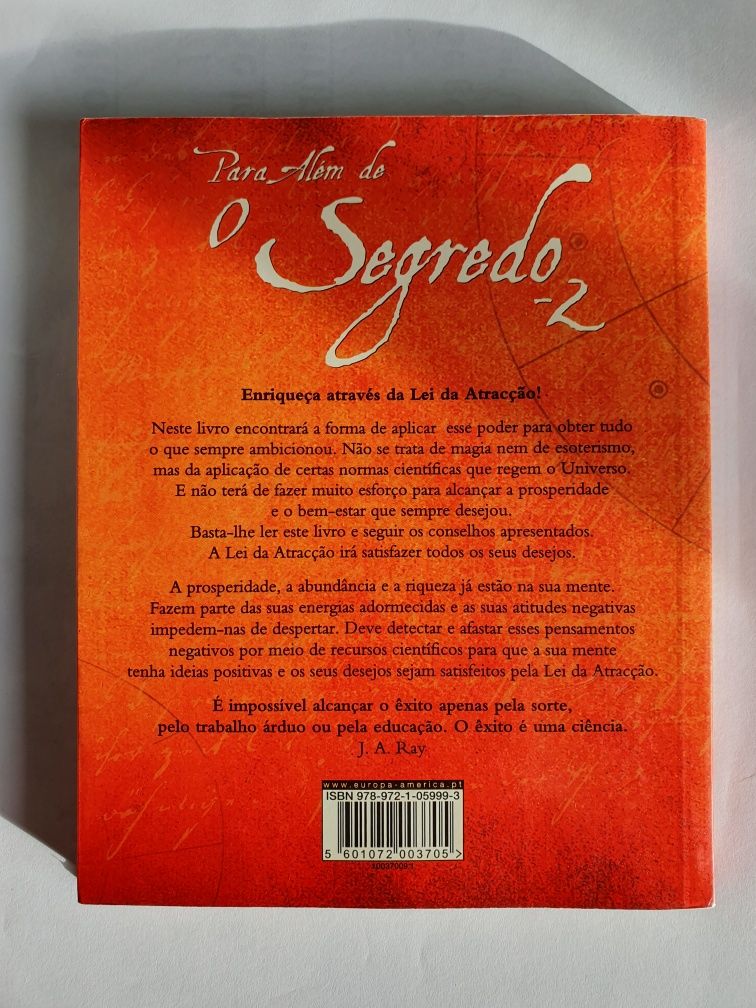 Livro - O Segredo 2 - Rhonda Byrne - 6€