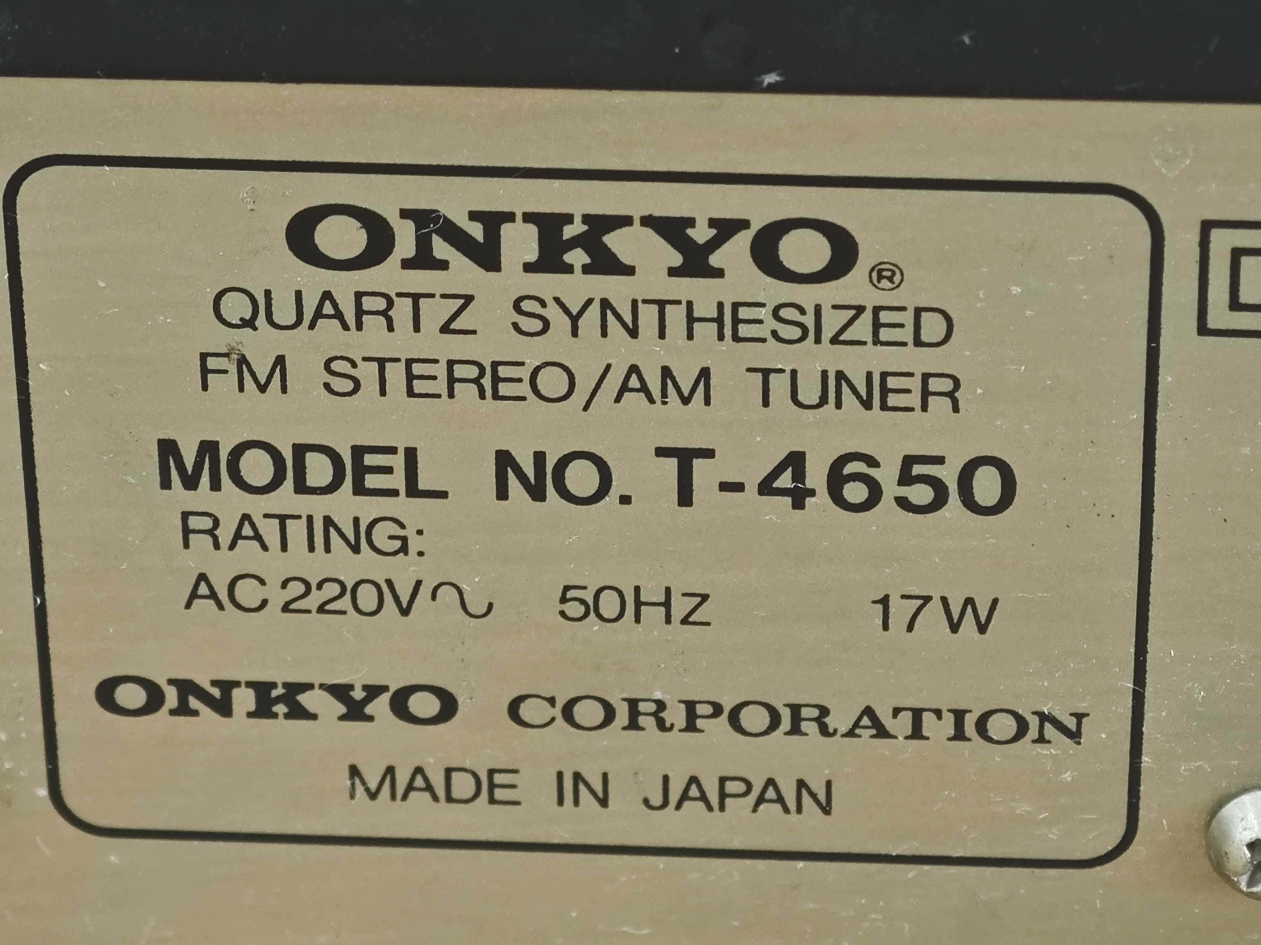 Tuner radiowy ONKYO Integra T-4650 SUPER STAN