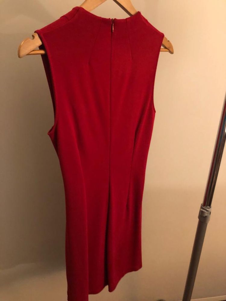 Vestido vermelho Ralph Lauren