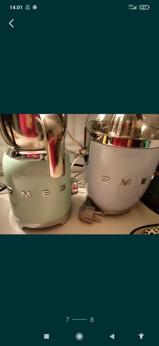Nowa wyciskarka plus papiery Smeg