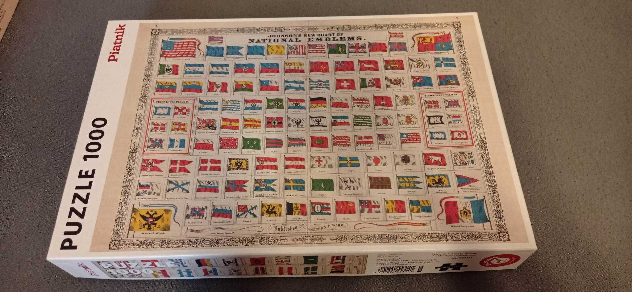 Puzzle Piatnik flagi 1000 elementów