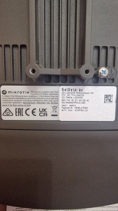 Роутер/точка доступу Mikrotik Netmetal AX