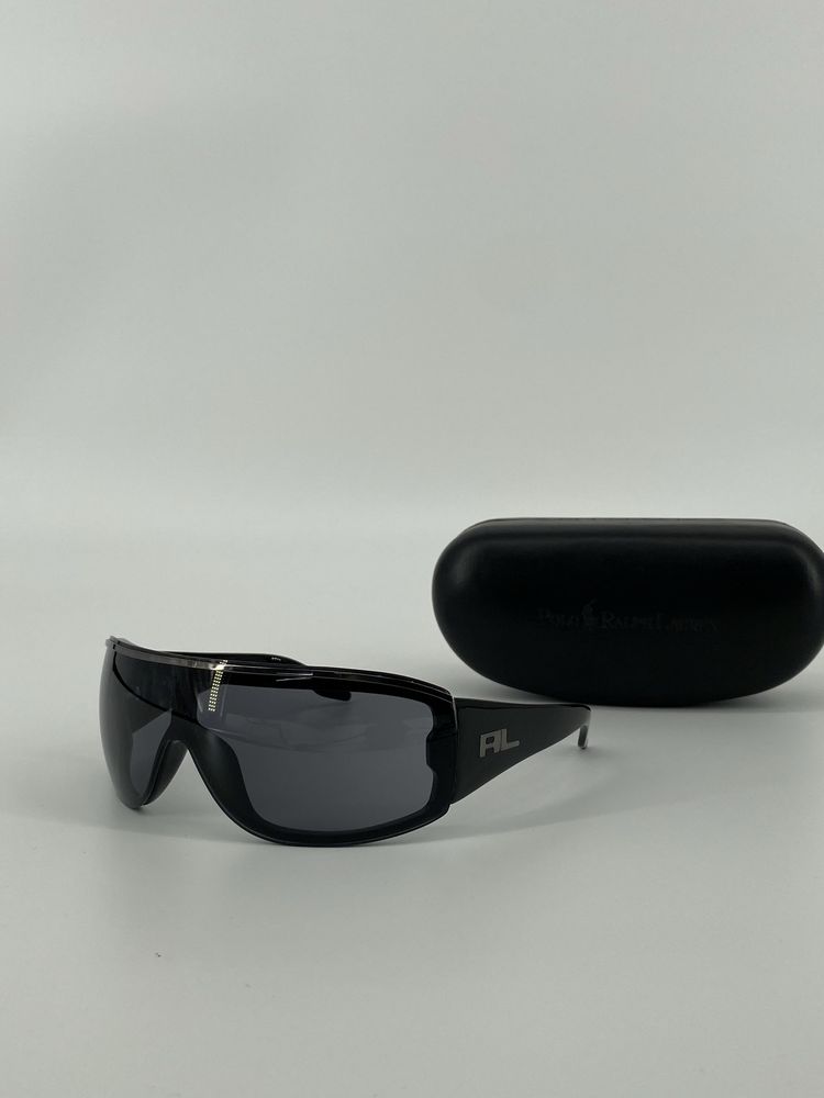 Okulary przeciwsłoneczne Ralph Lauren RL 1516/S Czarne męskie sportowe