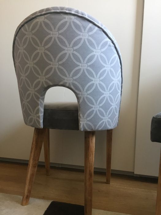 krzesło/fotel muszelka prl 2 szt