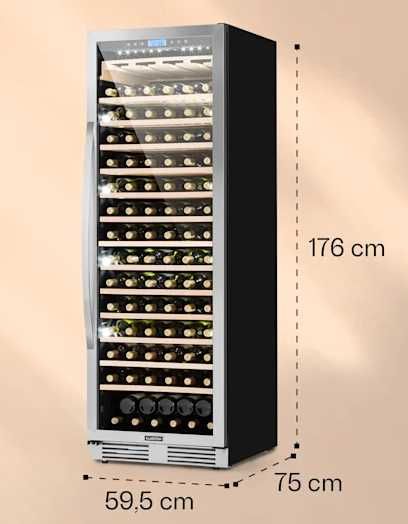 Lodówka do wina 425L Chłodziarka INOX Klarstein  FH-04