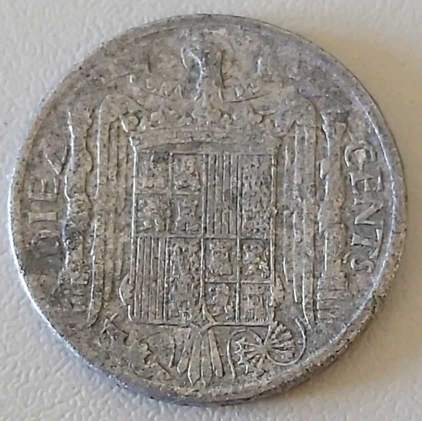 10 Cêntimos de Peseta de 1940 de Espanha