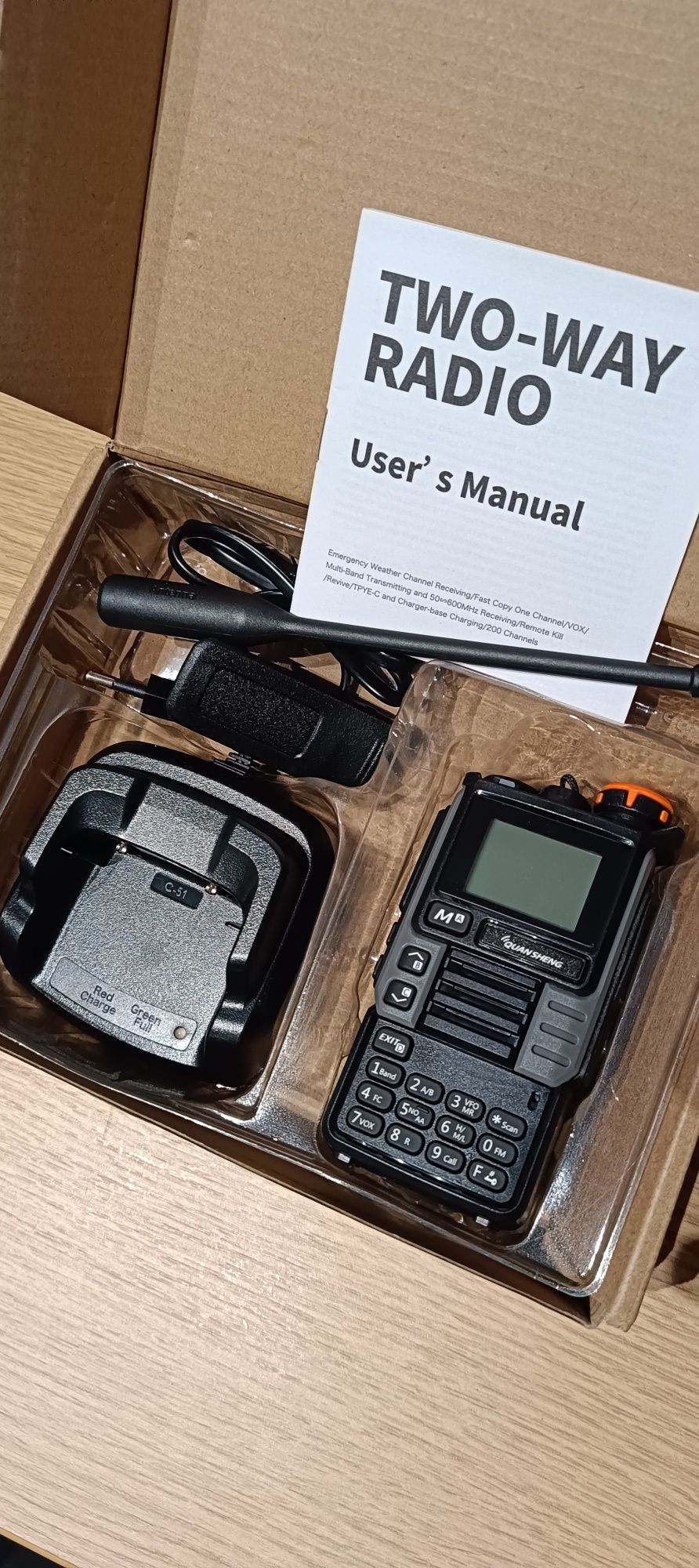Nowe Radio Radiotelefon Oryginał Quansheng UV - K5 99 Wgrany Egzumer