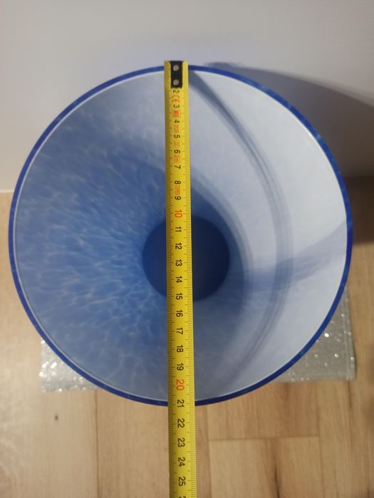 Bardzo duży wazon, szkło kolorowe 34cm