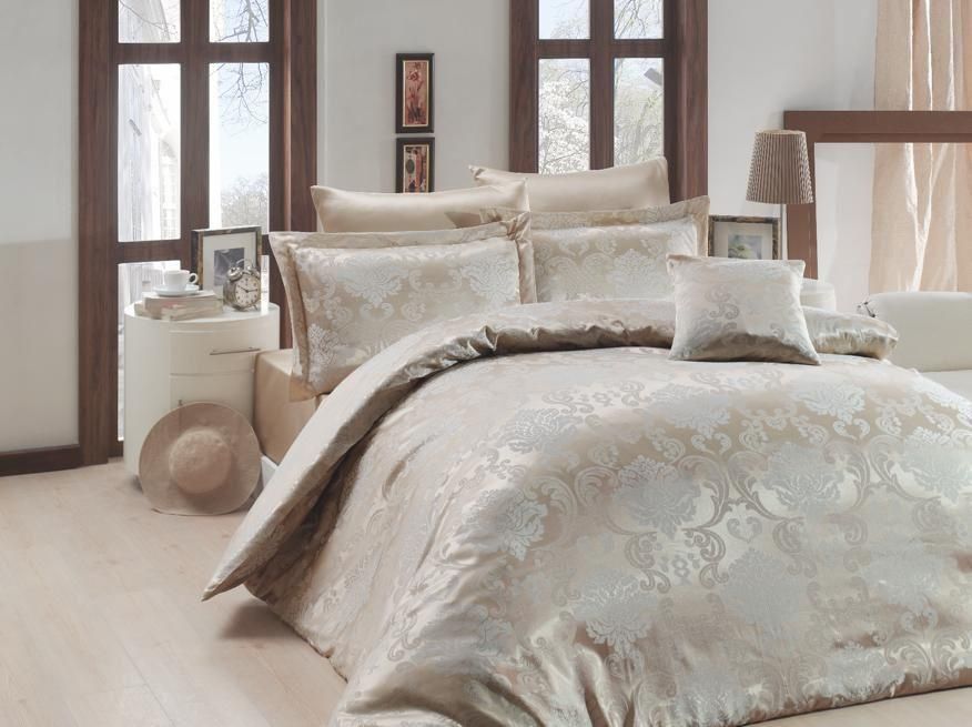 Сатиновое жаккардовое постельное белье Турция