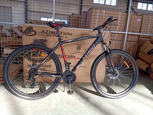 Велосипед горный азимут Spark 29" GFRD, рама 21". Azimut Shimano