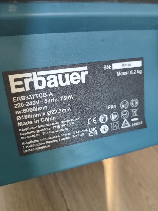 Krajzega/piła do płytek 750w, rok 2024, nowa tarcza widiowa 180mm