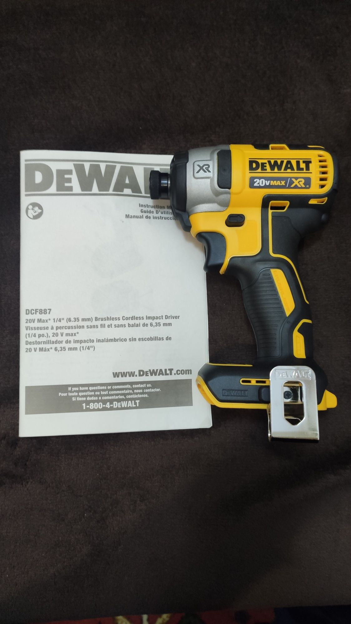 безщітковий імпакт DeWalt DCF887 20В МАХ