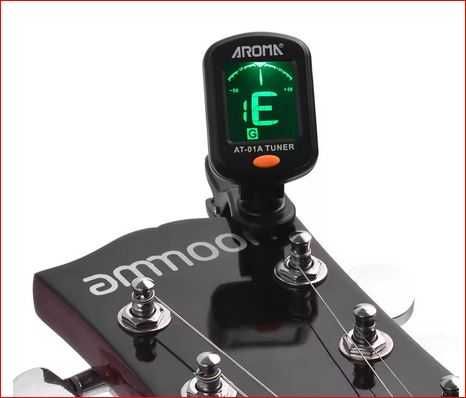 Гитарный Тюнер с прищепкой. Aroma AT-01