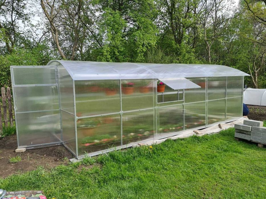 Szklarnia z poliwęglanu tunel/domek 3x4 3x6 3x8 3x10 3x12