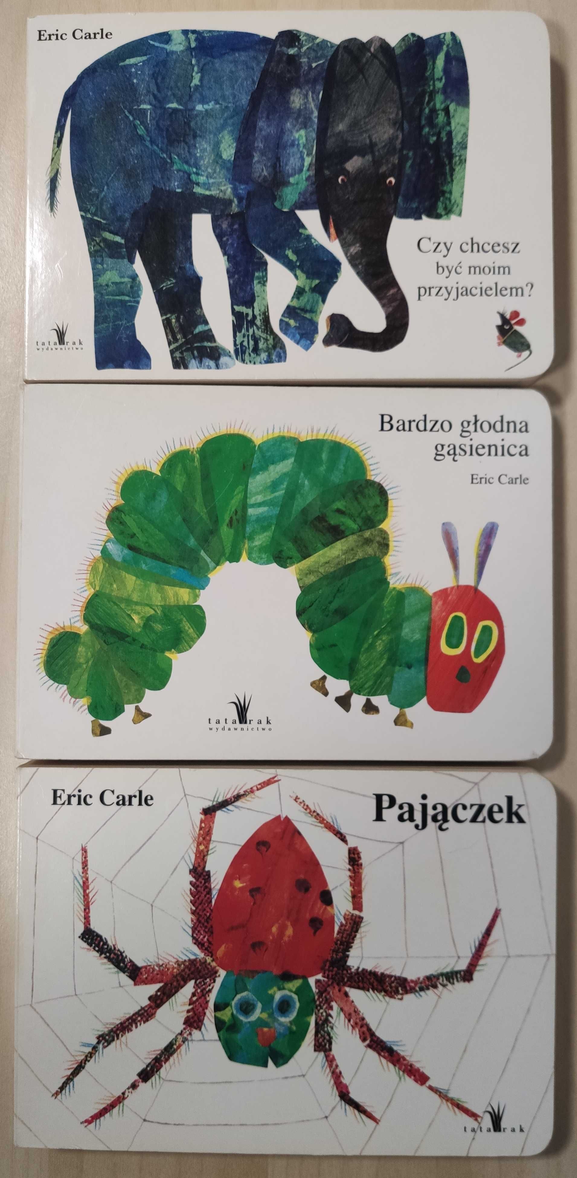Trzy książeczki + kocyk Bardzo głodna gąsienica, pajączek, myszka