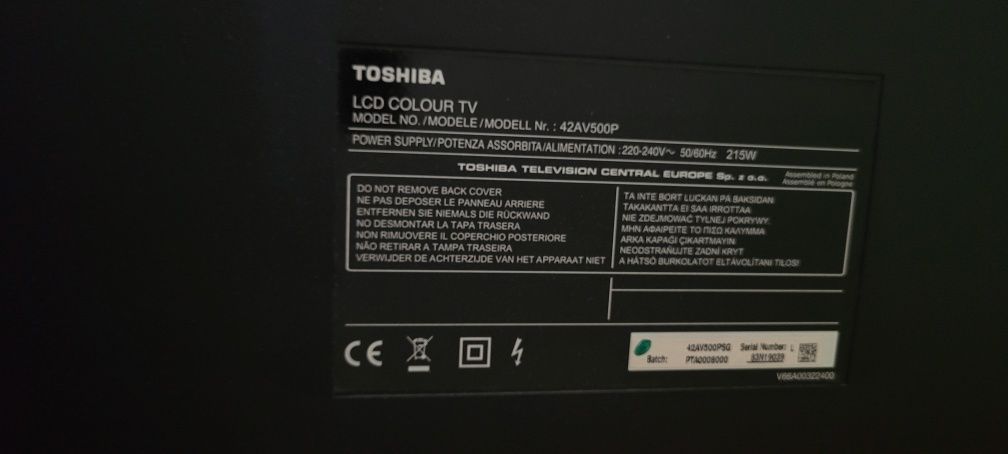 Toshiba HD Ready 43" Regza