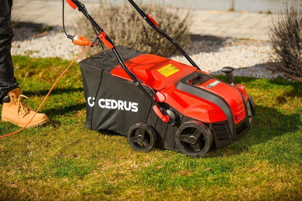 Cedrus We38 Wertykulator Do Trawy Areator 2W1 Aerator2 Wałki 1800W