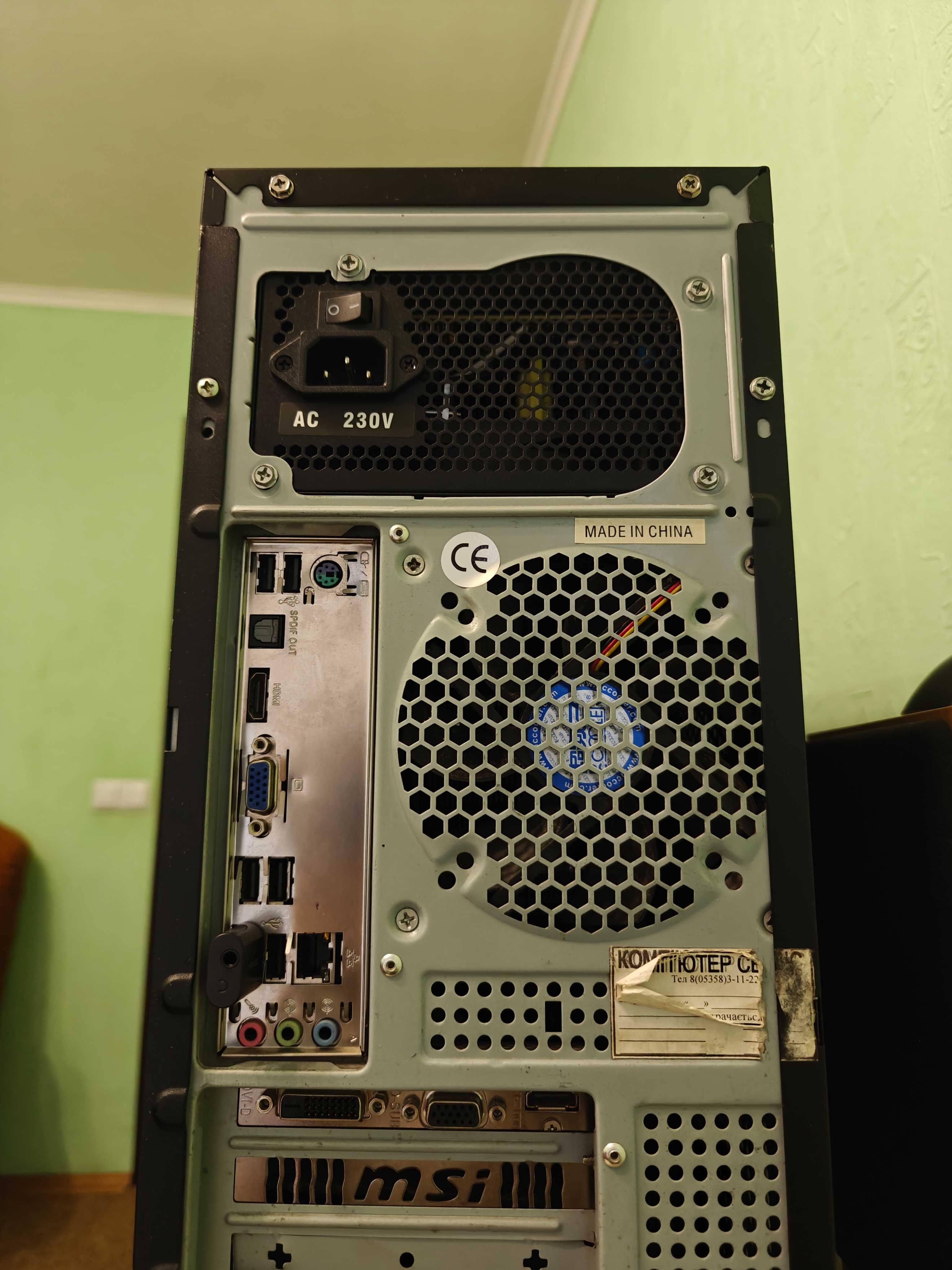 Комп'ютер, Компьютер, ПК Intel i5 3470, ОЗУ DDR3 8Gb, GTX 750 Ti 2Gb