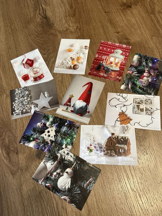 Kartki pocztówki świąteczne na Boże Narodzenie A6 zestaw 10szt