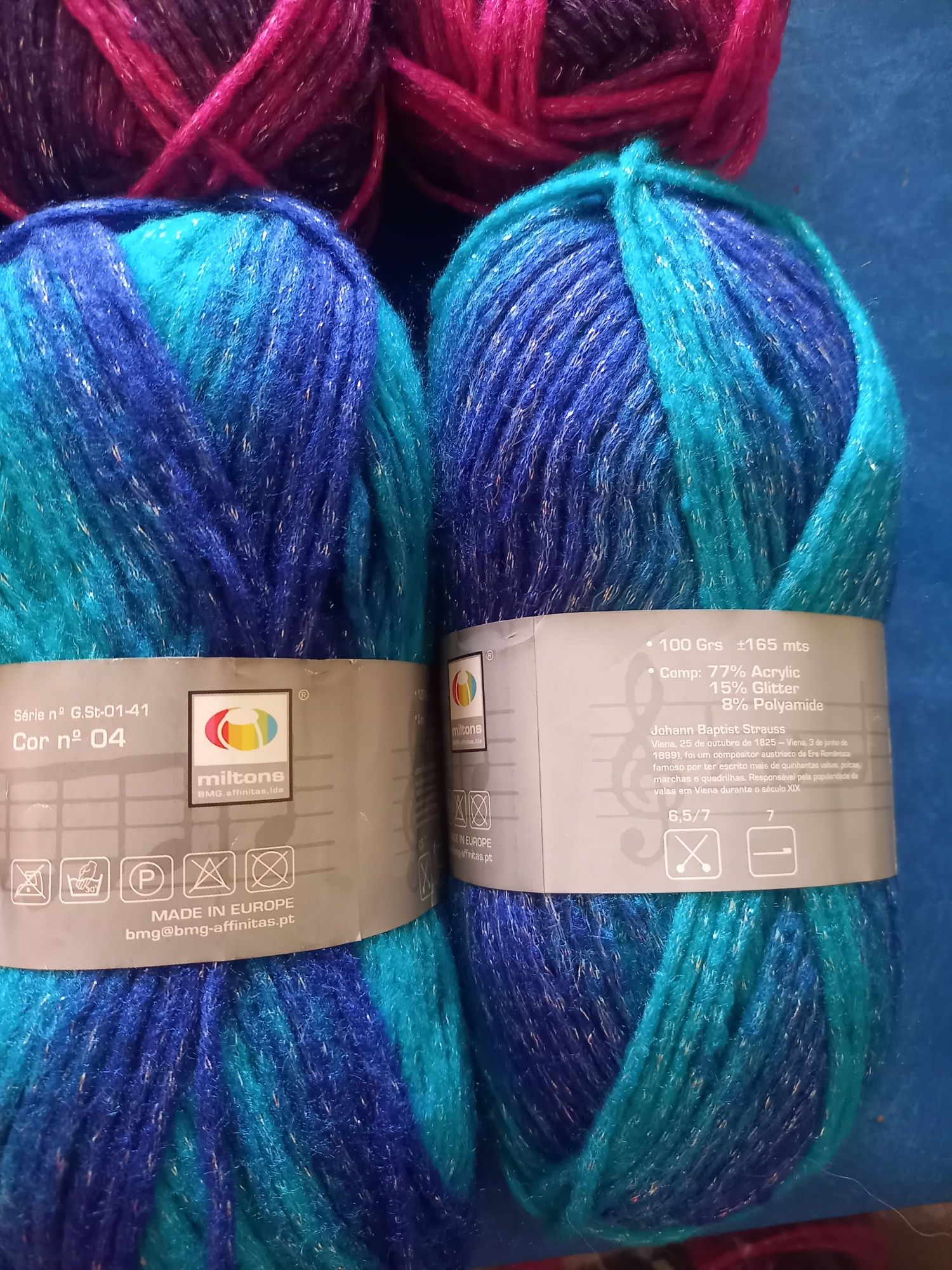 Novelos para tricot ou crochet