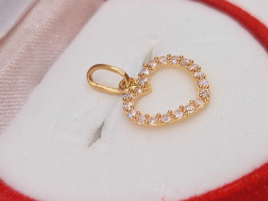 Piękna Złota zawieszka Serce 585 (14K)