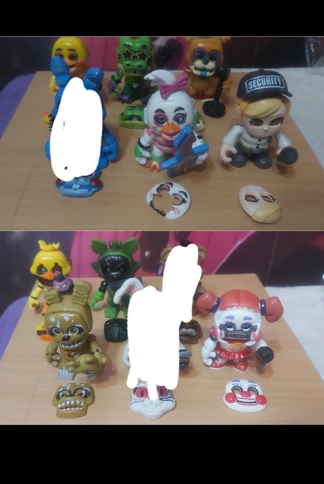 Małe figurki FNAF five nights at freddy's 9 sztuk