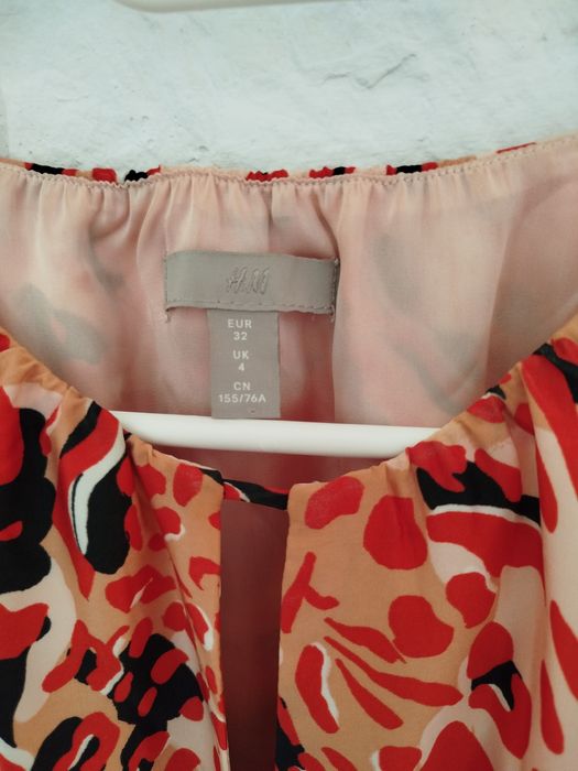 Sukienka letnia, na wesele, długa, maxi, kolorowa, na ramiaczkaH&M