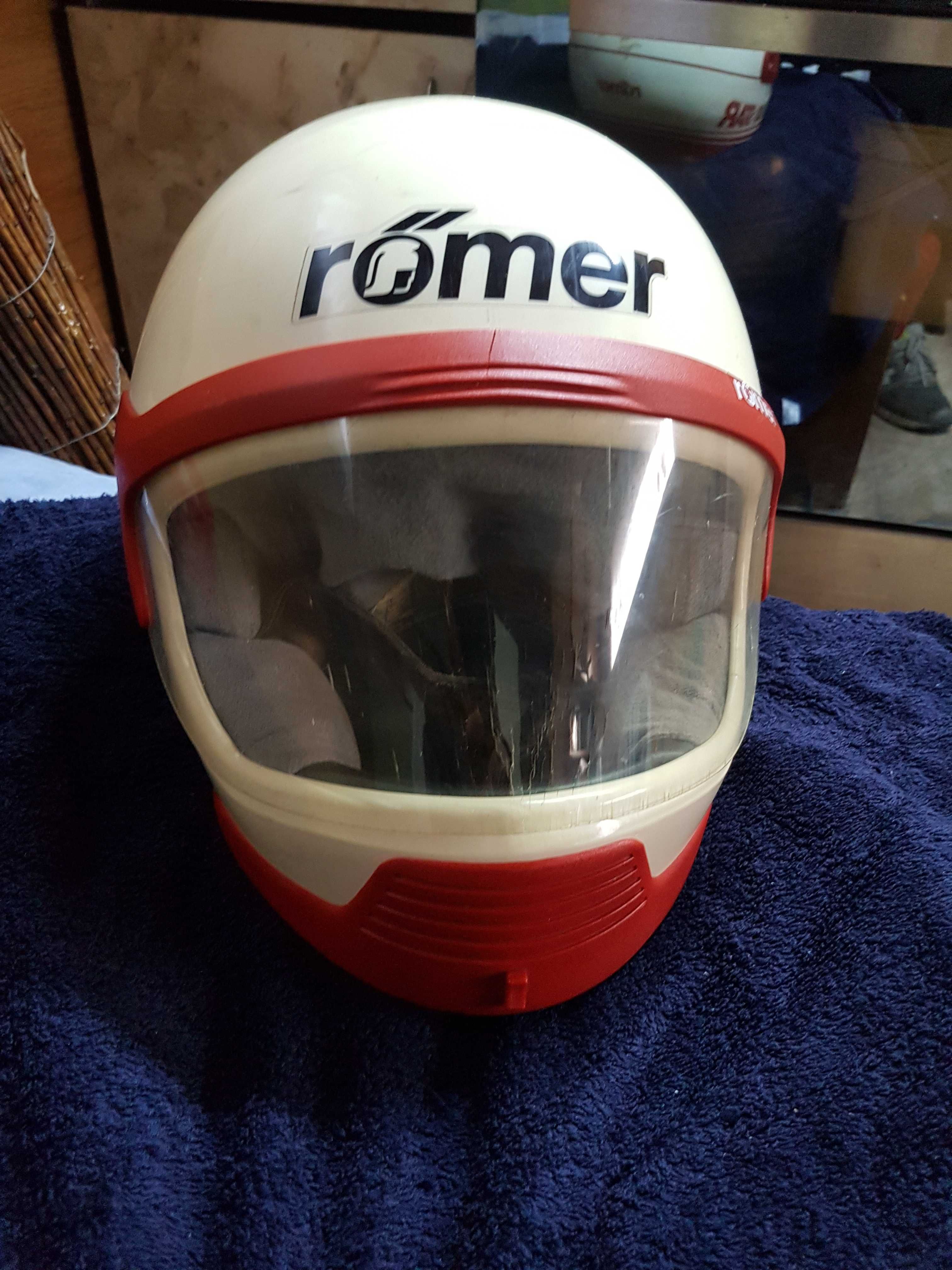 KOLEKCJONERSKI kask motorowy Romer-helm ladny stan