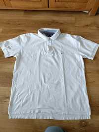 Koszulka Tommy Hilfiger 3xl bluzka polo 2xl polówka xl męska biała