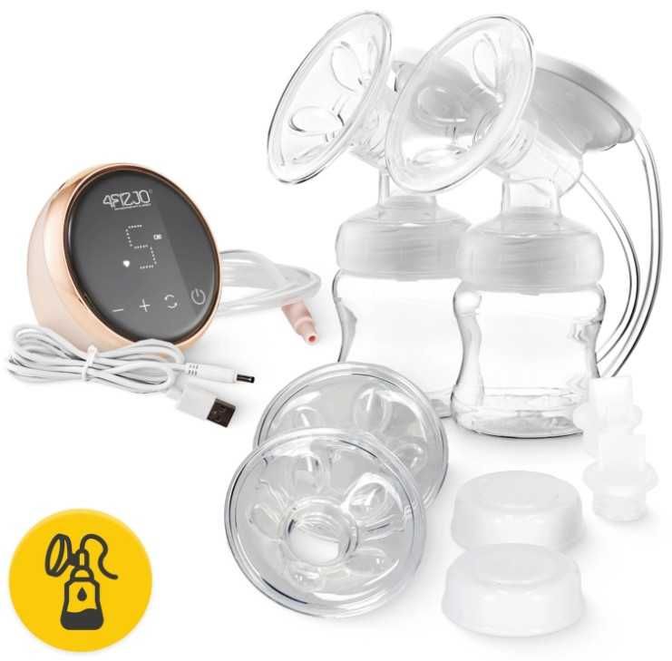 Podwójny laktator elektryczny TWIN 4FIZJO 150 ml x2 NA BATERIE !!!