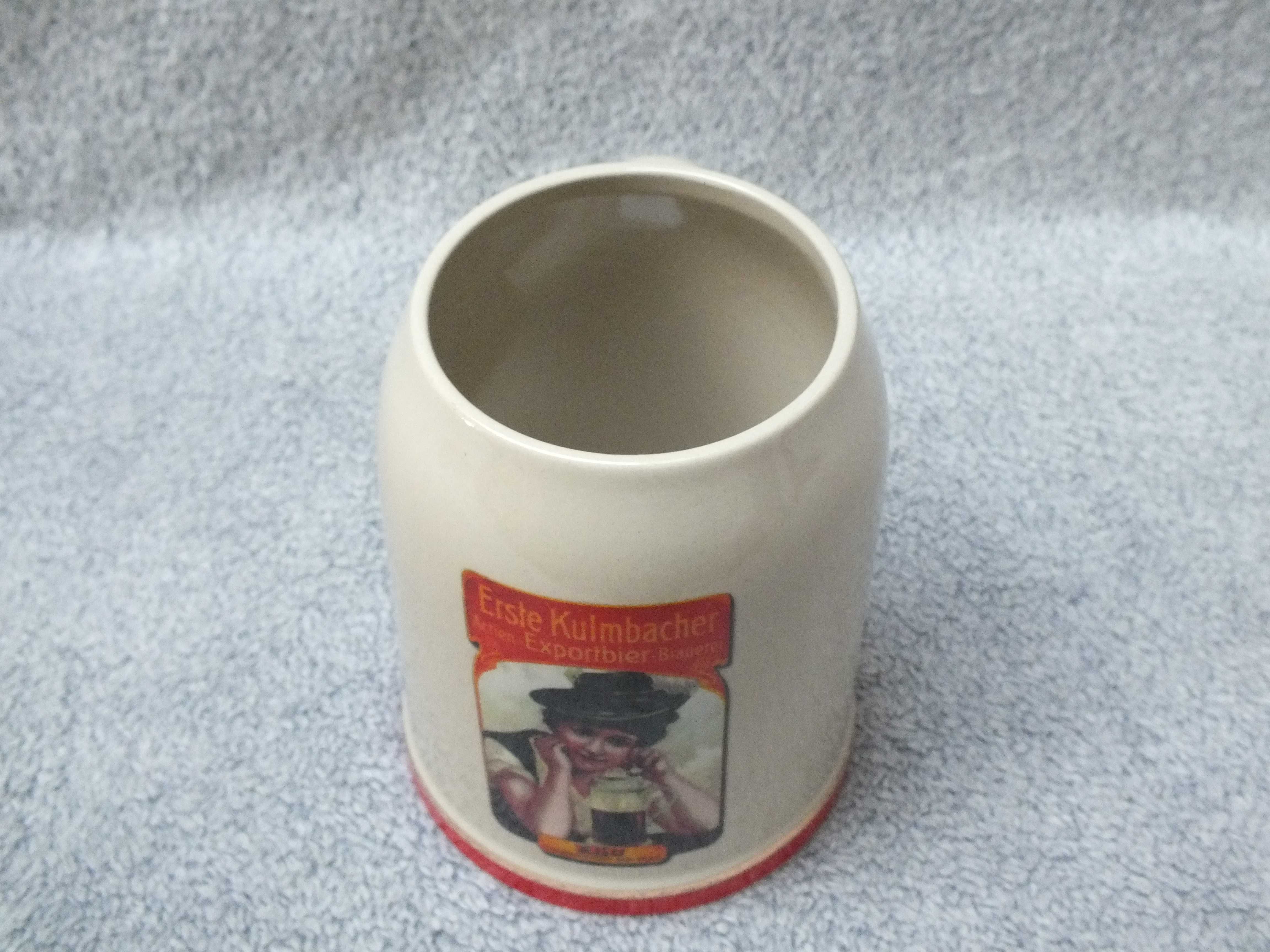 Ceramiczny kufel browaru Kulmbach -Erste Kulmbacher Export-