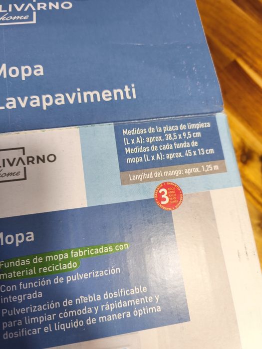 Mopa Lava pavimento pulverizador nova 9