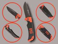 Nóż składany taktyczny wojskowy ratowniczy survival EDC (N2915)