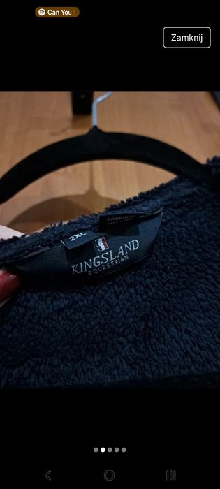 Kingsland miękka ciepła bluza z kapturem oversize Kingsland Equestrian