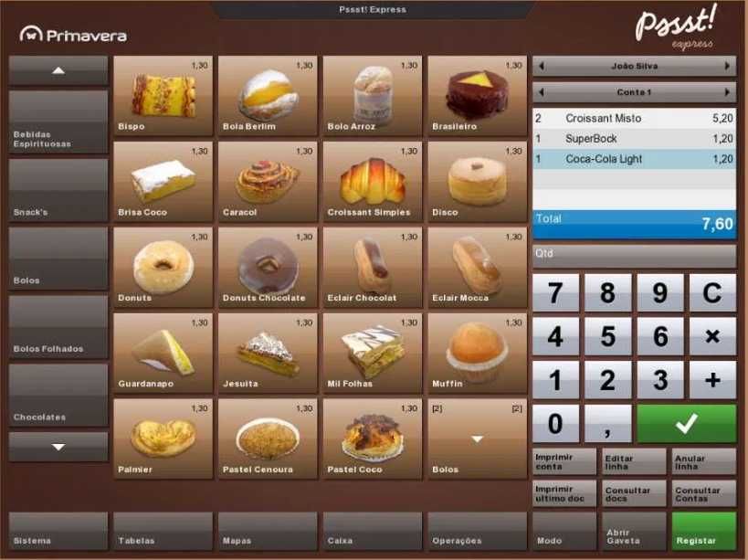POS / Caixa registadora touch-screen + programa novo + Garantia