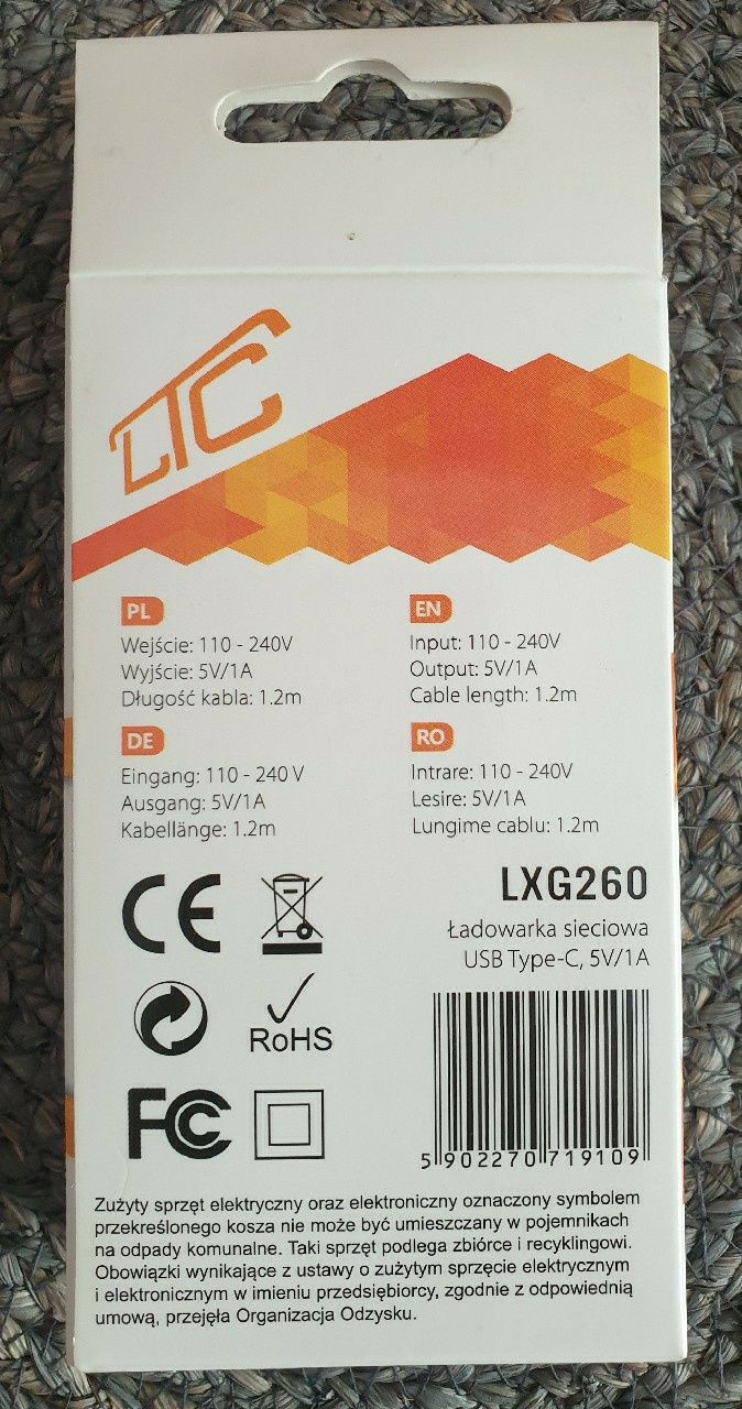 Ładowarka sieciowa USB typ C