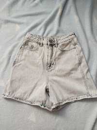 Шорти жіночі джинсові біло-сірі