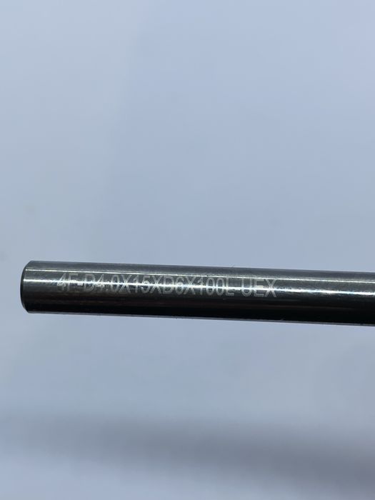 Твердосплавна кінцева фреза UEX – 4 мм, 4F, TiAlN, D4.0×15×D6×100L