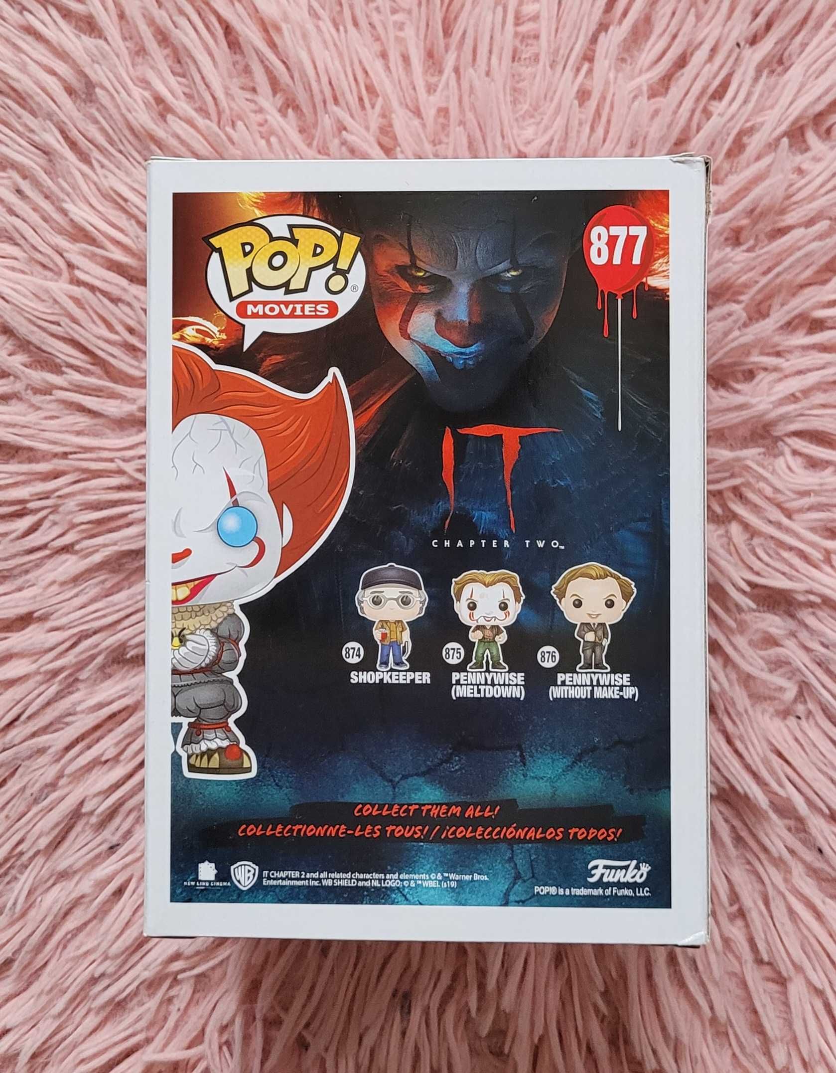 Figurka Funko POP! PENNYWISE WITH GLOW BUG IT TO Horror Special #877