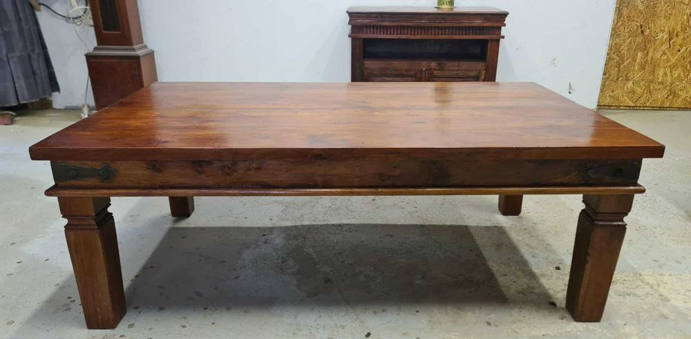 Komoda kolonialna z akacji indyjskiej, rustykalna -antyk -po renowacji