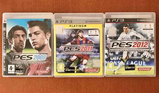 Pack PES 2008, 2011 e 2012