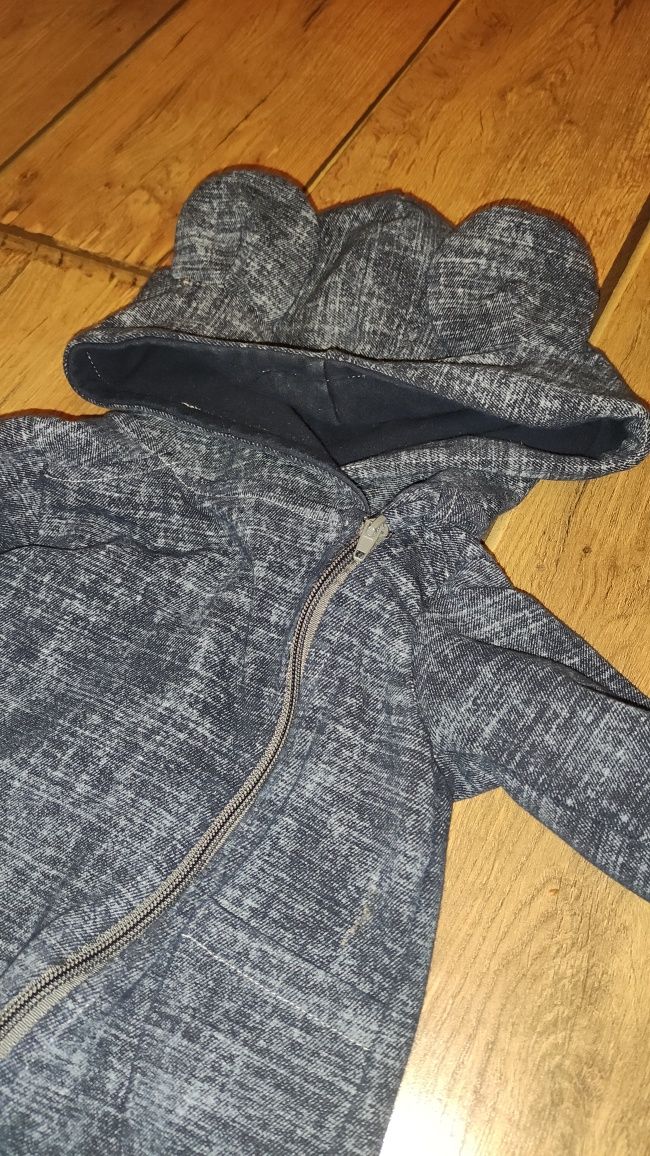Bluza / kurtka handmade z uszkami Mammamia Tuszyte rozmiar 80