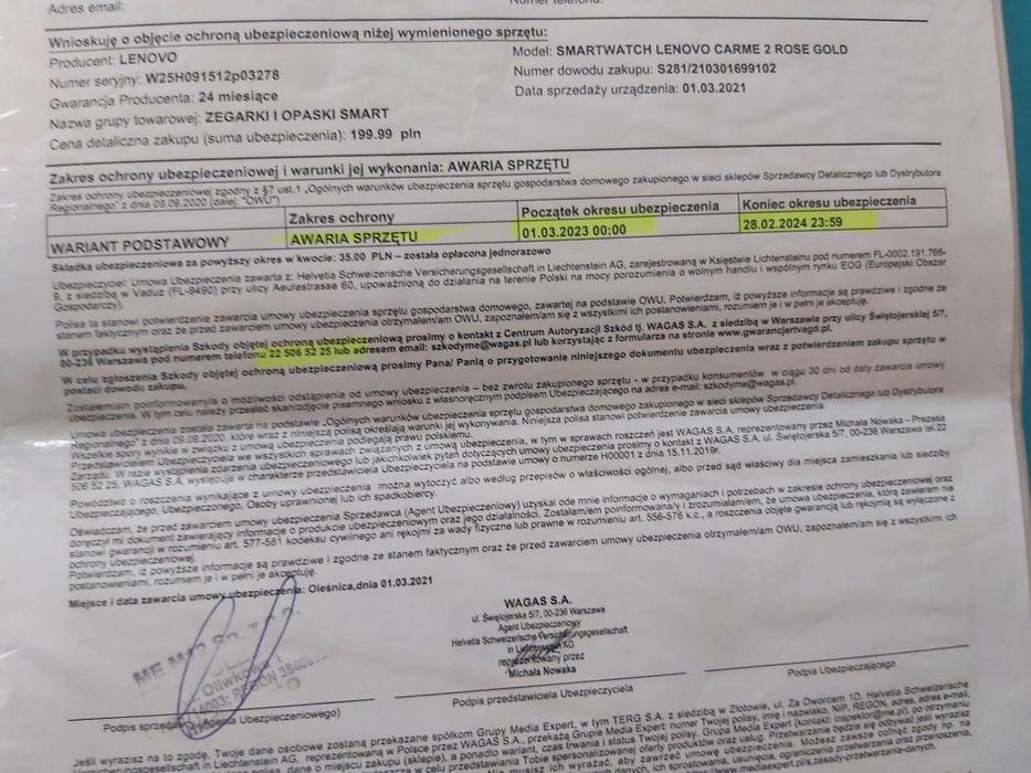 Smartwatch came 2 lenovo różowy